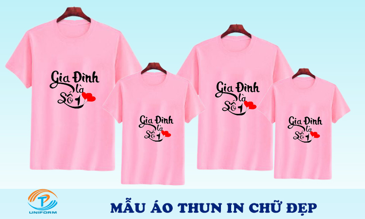 Áo thun in chữ