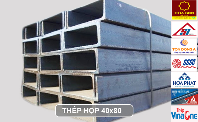 Thép hộp 40x80 