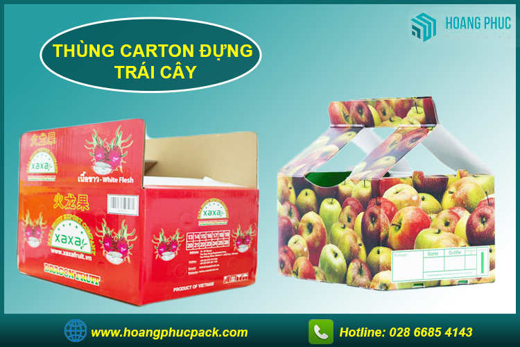 Thùng carton đựng trái cây