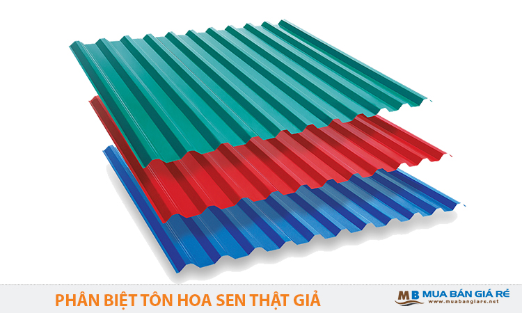 Phân biệt tôn hoa sen thật giả